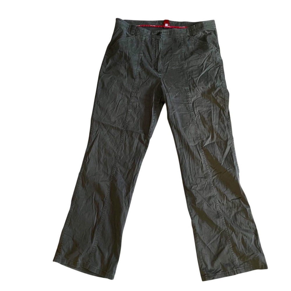 Khaki green pants boot cut